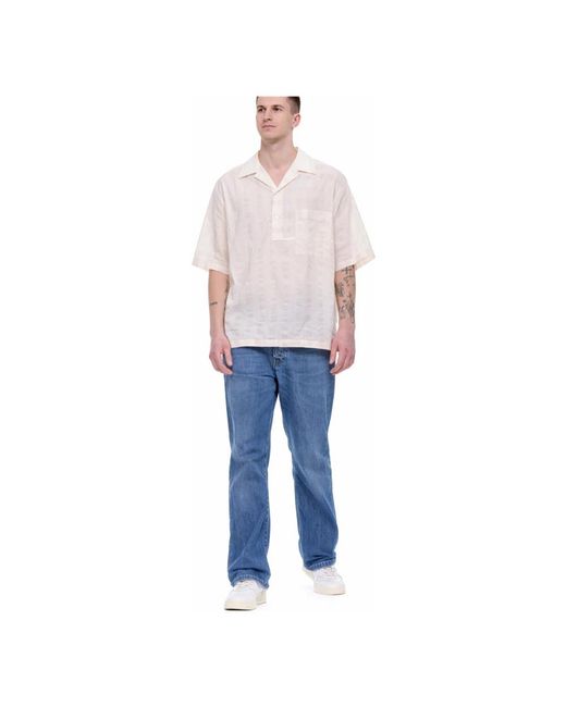 Costumein White Short Sleeve Shirts for men