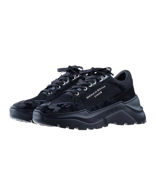 Benjamin Berner Black Sneakers for men