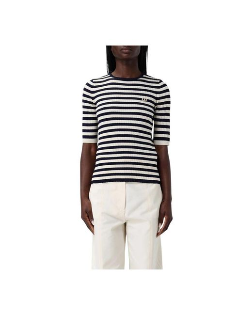 Twinset White Round-Neck Knitwear