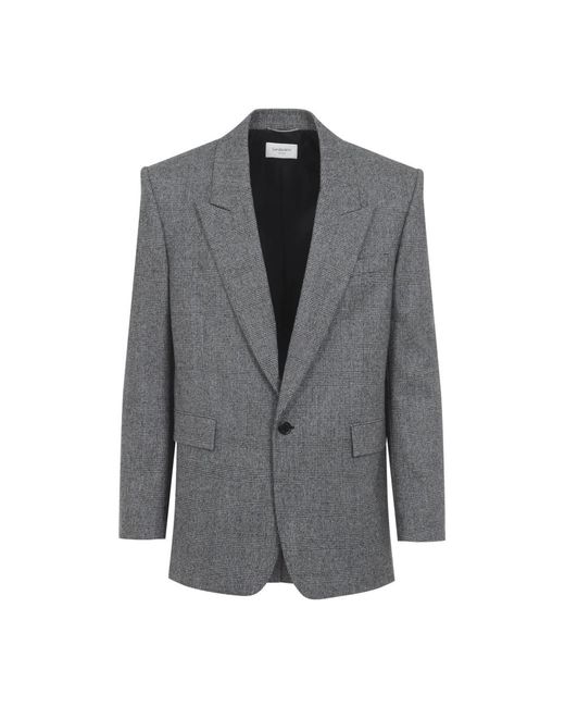 Saint Laurent Gray Blazers for men