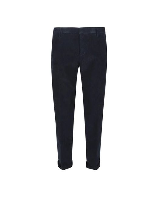Dondup Blue Slim-Fit Trousers for men
