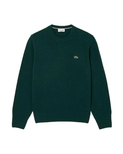 Lacoste Green Round-Neck Knitwear for men