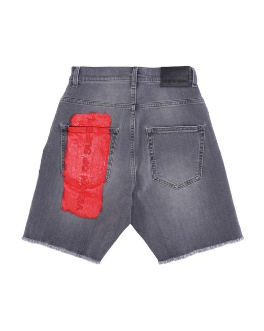 Vision Of Super Denim Shorts in het Gray voor heren