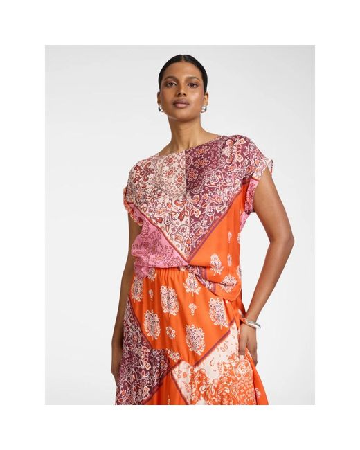 Blouses Elena Miro de color Orange