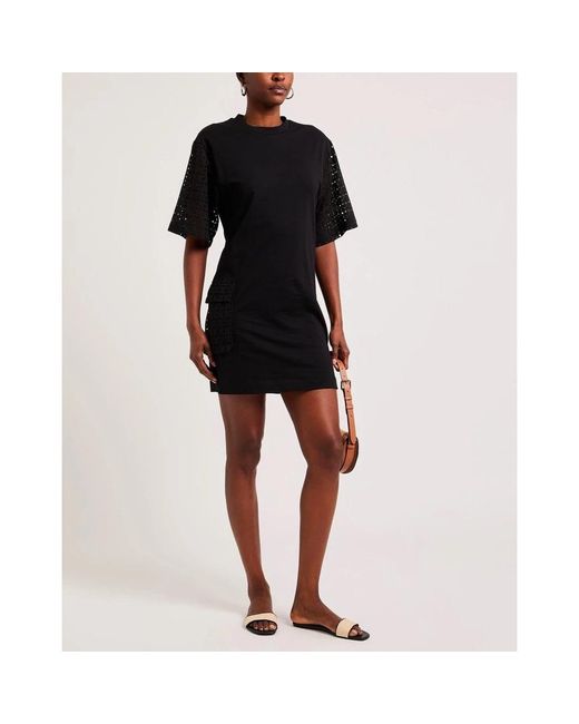 Ice Play Black Short Dresses
