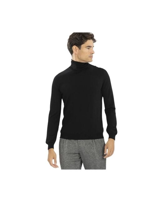 Zanone Turtlenecks in het Black voor heren
