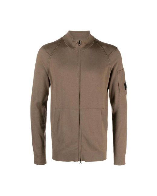 C P Company Brown Cardigans for men