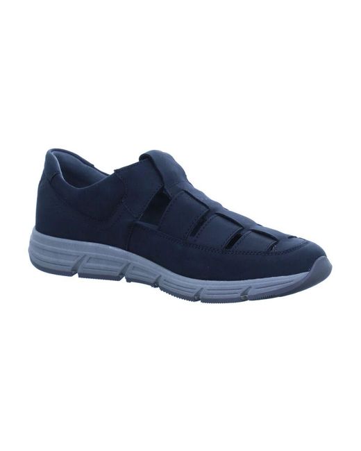 Waldläufer Herren Haslo Klettverschlussschuhe in Blue für Herren