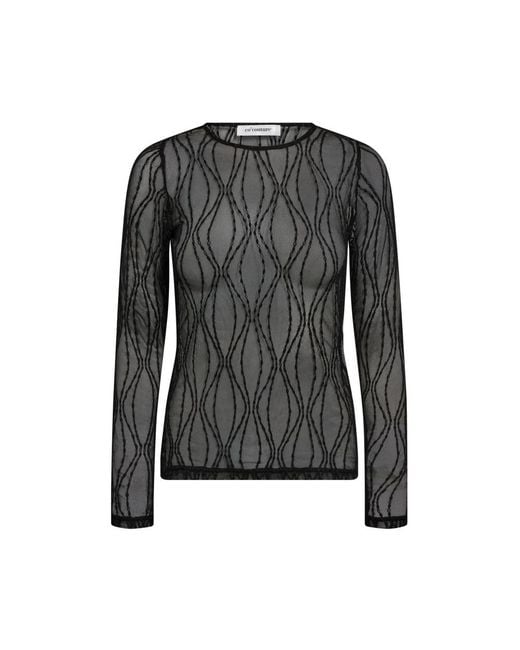 co'couture Overhemden ,Zwart ,Blouses in het Black