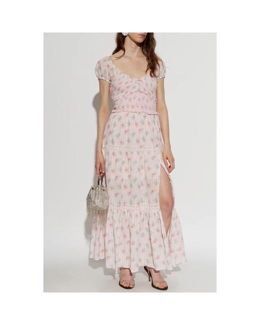 Maxi Dresses LoveShackFancy de color Pink