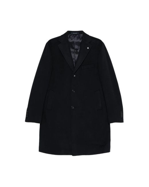 Single-Breasted Coats Tagliatore de hombre de color Black