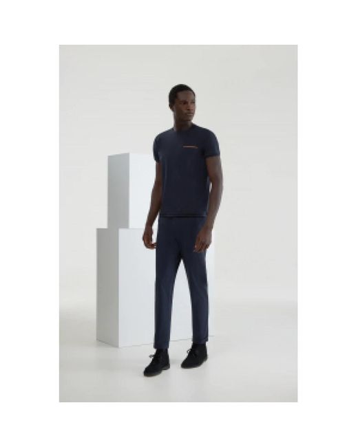 Rrd Tops ,Blauw ,Oxford Pocket T-Shirt in het Blue voor heren