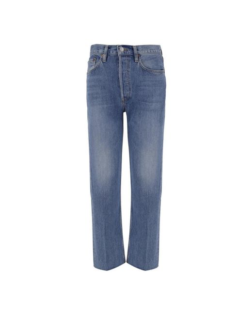 Straight Jeans Re/done en coloris Blue