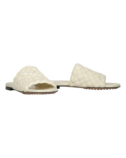Bottega Veneta Natural Sliders