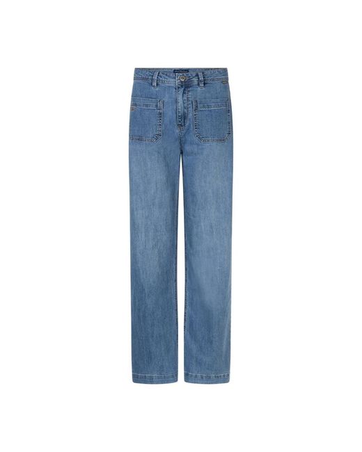 Red Button Blue Colette Front Patch Pockets