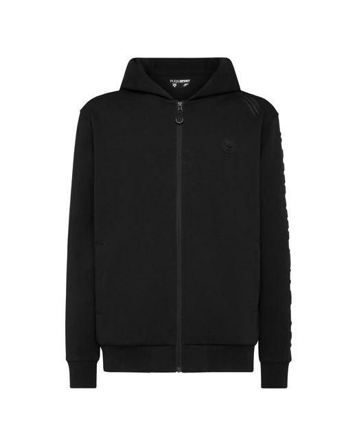 Philipp Plein Fitness ,Zwart ,Katoen Hoodie Sweatshirt in het Black voor heren