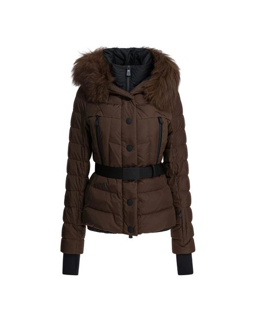 Moncler Brown Faux Fur & Shearling Jackets