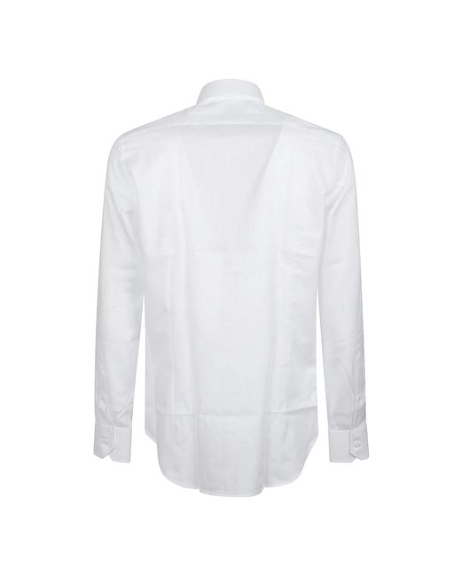 Orian Long Sleeve Slim Shirt in White für Herren