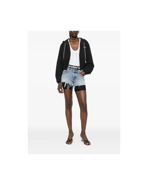 Alexander Wang Blue Denim Shorts
