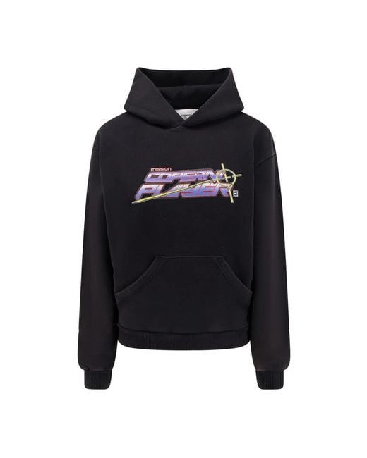 Coperni Sweaters Met Logo Print En Kangoeroezak in het Black