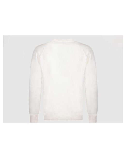 C P Company White Round-Neck Knitwear for men
