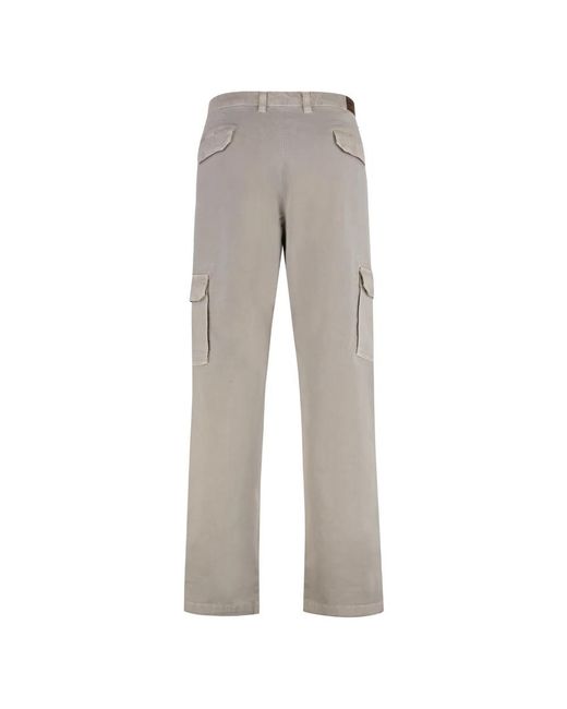 Moorer Gray Straight Trousers for men