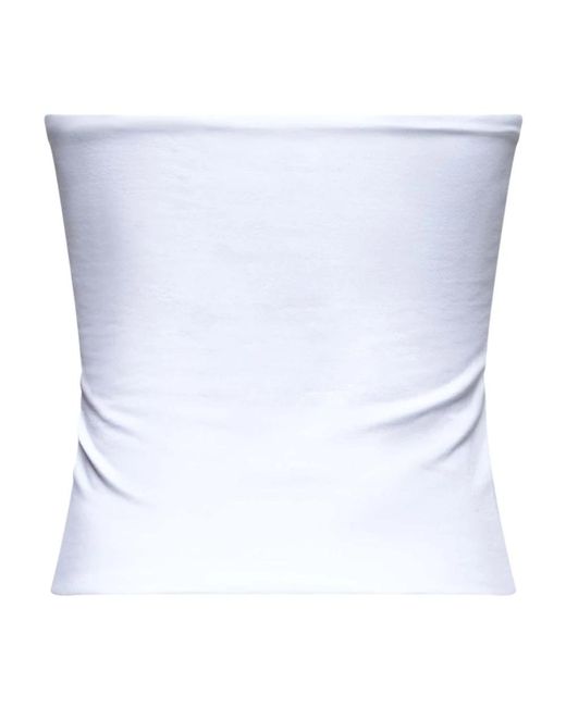 Brunello Cucinelli Sleeveless Tops in het White