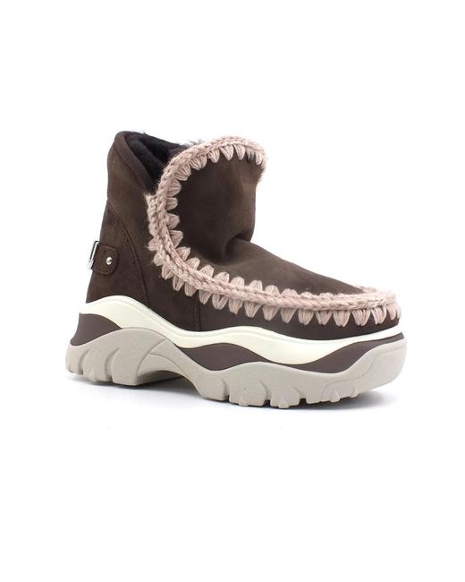 Mou Brown Chunky Eskimo Boot Sneaker