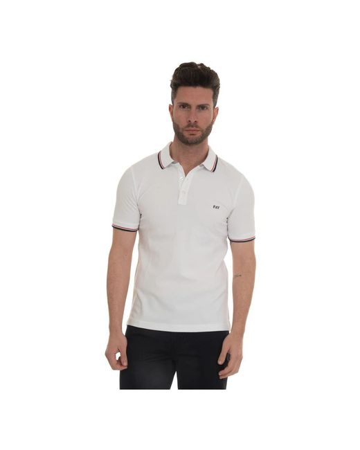 Fay Polo Shirts in het White voor heren