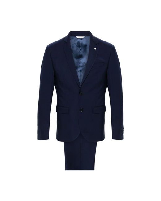 Suits > suit sets > single breasted suits Manuel Ritz pour homme en coloris Blue