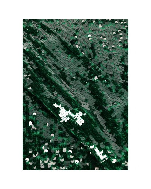 Suncoo Kleedjes ,Groen ,Polyester Groene Glitter Mini Jurk in het Green