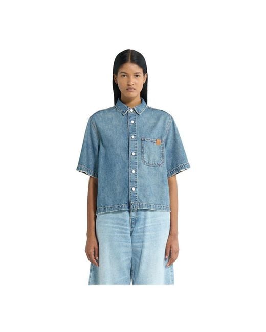 Haikure Blue Blaues hemd
