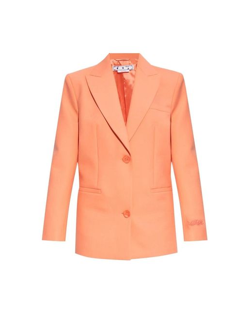 Off-White c/o Virgil Abloh Orange Blazers