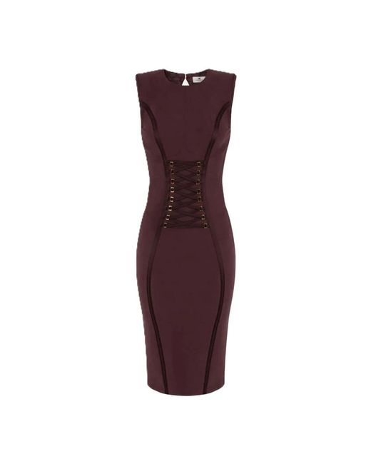 Elisabetta Franchi Red Midi Dresses