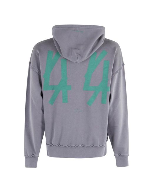 44 Label Group Gray Hoodies for men