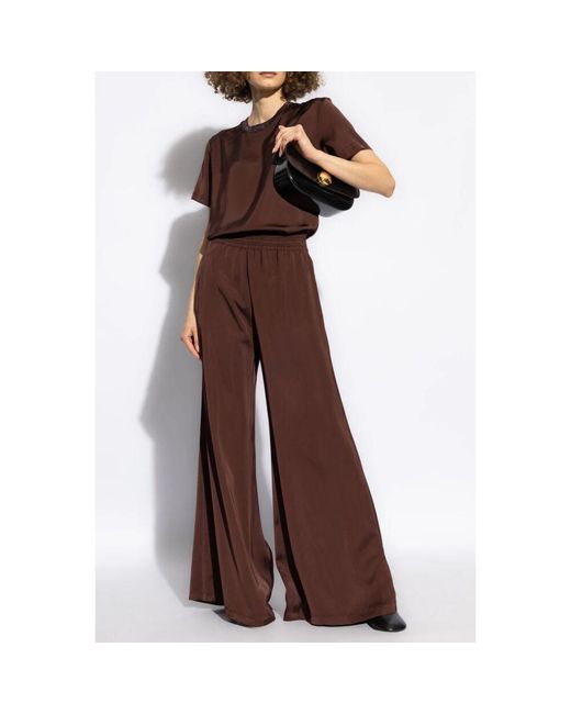 Wide Trousers Fabiana Filippi en coloris Brown