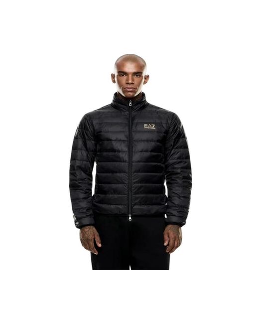 EA7 Jassen ,Zwart ,Packable Down Jacket in het Black voor heren