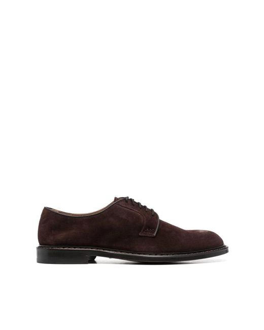 Doucal's Brown Laced Shoes for men