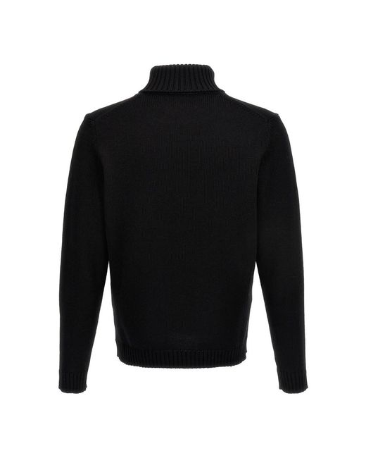 Zanone Turtleneck Trui in het Black voor heren