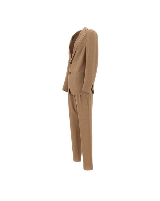 Eleventy Natural Single Breasted Suits for men