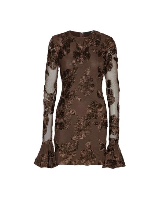 ROTATE BIRGER CHRISTENSEN Brown Party Dresses