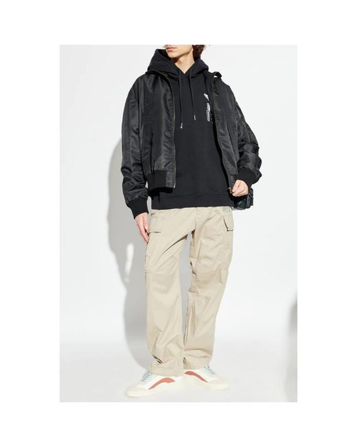 DSquared² Hoodies & Sweatvesten ,Zwart ,Katoen Sweatshirt Met Logo in het Blue voor heren