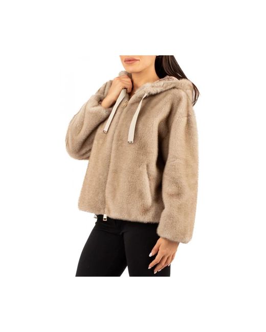 Faux Fur & Shearling Jackets Herno de color Natural