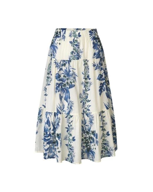 Lolly's Laundry Blue Midi Skirts