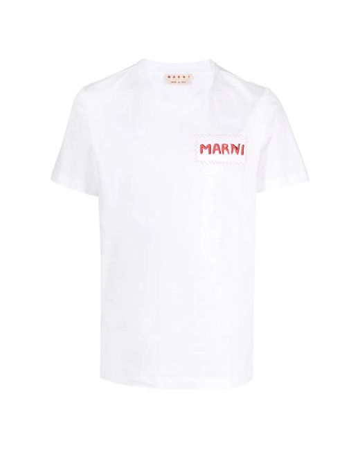 Marni White T-Shirts for men