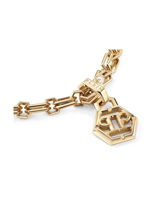 Philipp Plein Metallic Chain Necklace