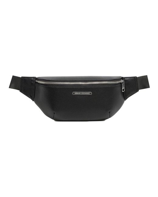 ARMANI EXCHANGE Black Belt Bags for men