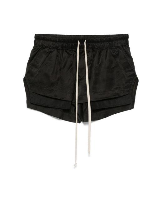 Rick Owens Black Short Shorts