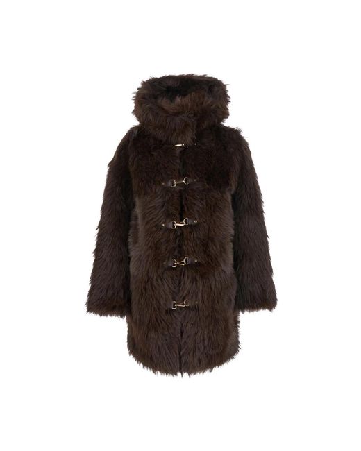 Single-Breasted Coats Urbancode de color Brown
