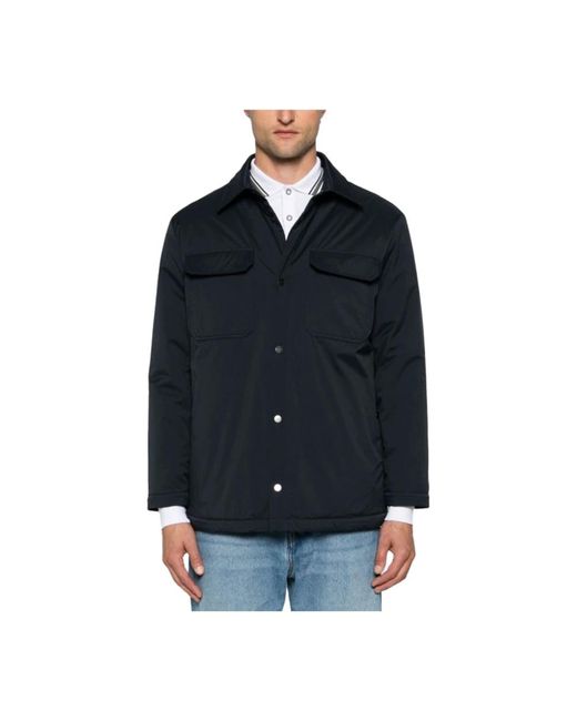 Kiton Jassen ,Blauw ,Polyester Polyester Jas Modern Style in het Blue voor heren